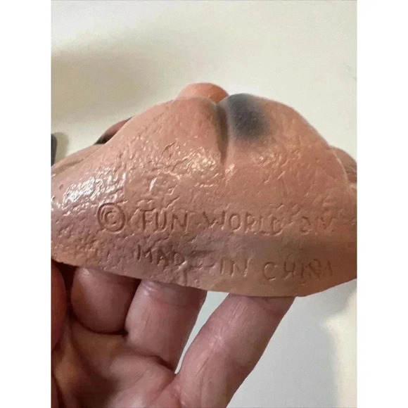 Vintage Fun World Rubber Halloween Mask Moles Man Mask EXCELLENT CONDITION - Picture 7 of 11